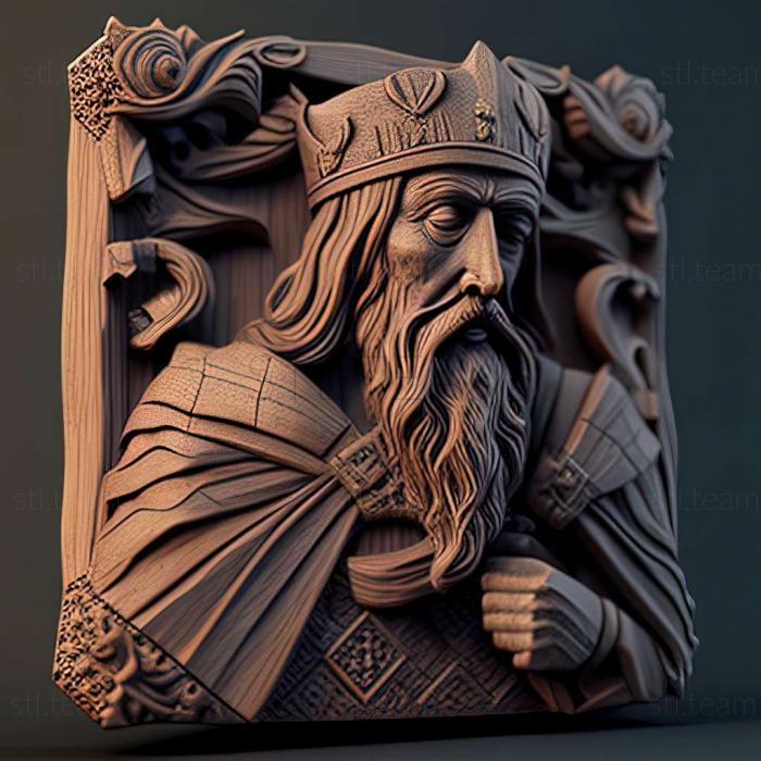 3D model Crusader Kings II The Old Gods game (STL)